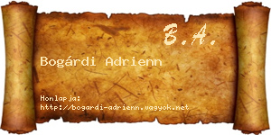Bogárdi Adrienn névjegykártya